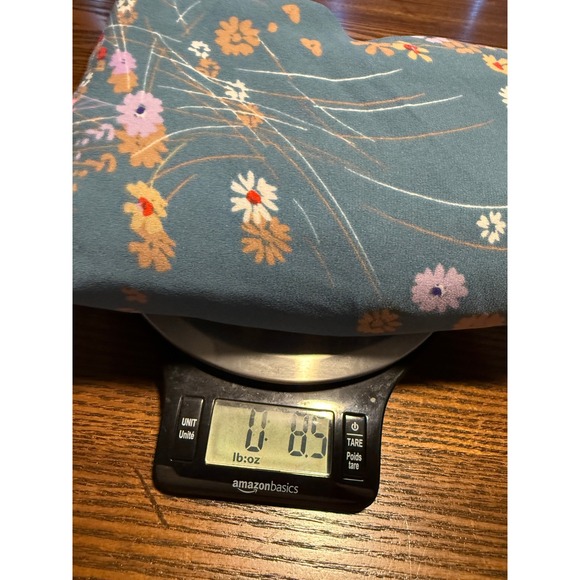 NYDJ Womens Plus Size 3X Teal Floral V-Neck 3/4 Sleeve Tunic Blouse‎ cottagecore - Picture 14 of 16